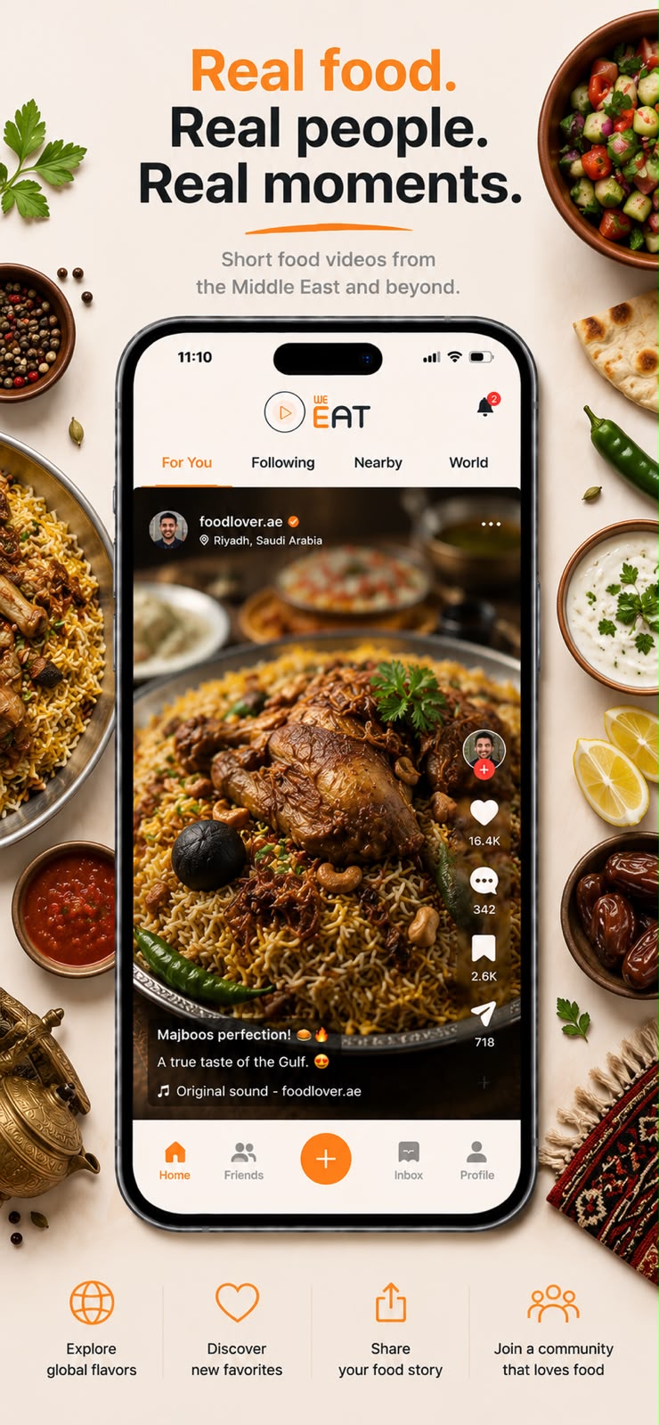 Global flavors, local moments